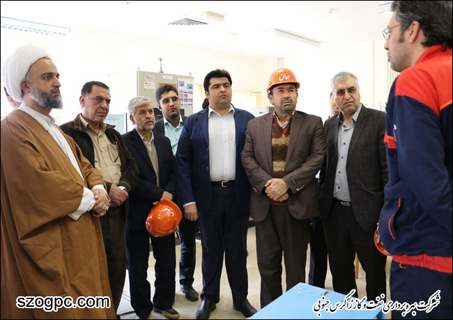 بازدید حجت الاسلام و المسلمین علیرضا حدائق مدیرعامل بنیاد فرهنگی حضرت مهدی موعود (عج) از منطقه عملیاتی پارسیان شرکت بهره برداری نفت و گاز زاگرس جنوبی 5