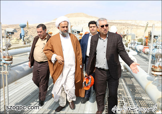 بازدید حجت الاسلام و المسلمین علیرضا حدائق مدیرعامل بنیاد فرهنگی حضرت مهدی موعود (عج) از منطقه عملیاتی پارسیان شرکت بهره برداری نفت و گاز زاگرس جنوبی 6
