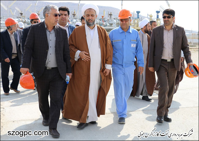 بازدید حجت الاسلام و المسلمین علیرضا حدائق مدیرعامل بنیاد فرهنگی حضرت مهدی موعود (عج) از منطقه عملیاتی پارسیان شرکت بهره برداری نفت و گاز زاگرس جنوبی 7