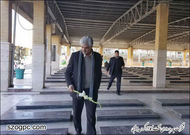تجدید میثاق مدیر عامل شرکت نفت مناطق مرکزی ایران با آرمان های امام راحل (ره) و شهدا 2