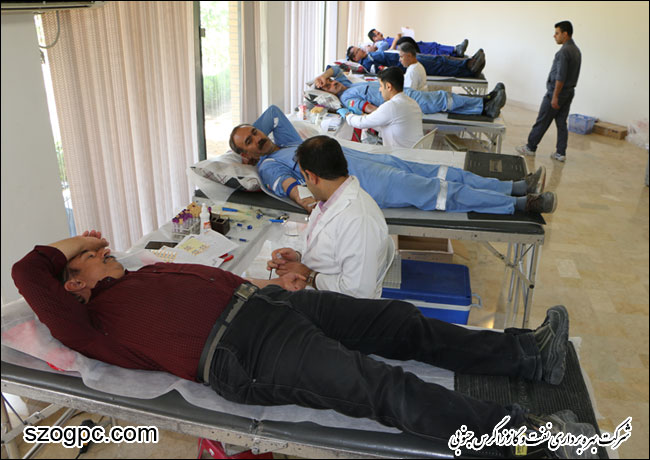 اهداء ۹۲ هزار پانصد سی سی خون همزمان با مبعث پیامبر اکرم (ص) توسط کارکنان منطقه عملیاتی آغار و دالان 1
