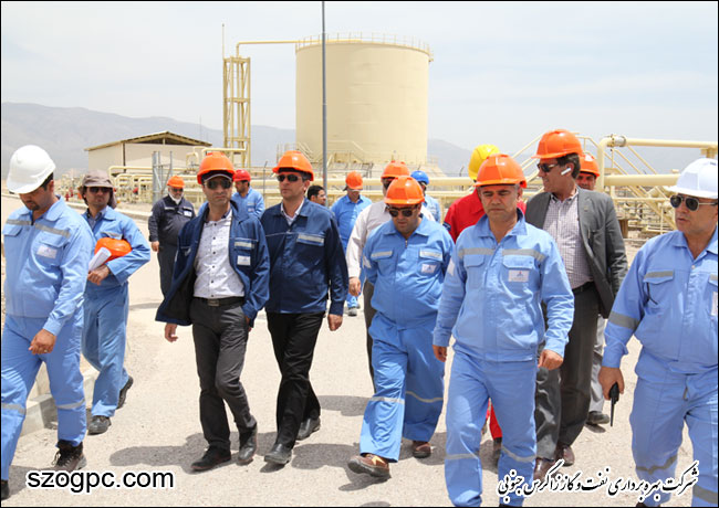 بازدید مدیر عامل شرکت بهره برداری نفت و گاز زاگرس جنوبی از منطقه عملیاتی سروستان و سعادت آباد 2