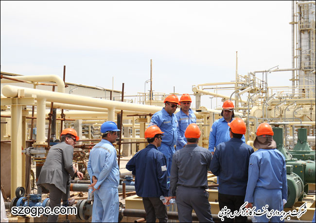 بازدید مدیر عامل شرکت بهره برداری نفت و گاز زاگرس جنوبی از منطقه عملیاتی سروستان و سعادت آباد 3