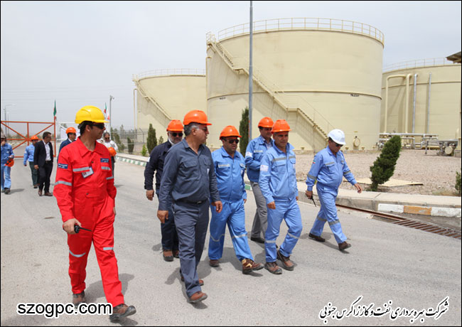 بازدید مدیر عامل شرکت بهره برداری نفت و گاز زاگرس جنوبی از منطقه عملیاتی سروستان و سعادت آباد 11