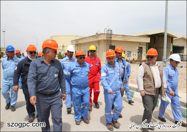 بازدید مدیر عامل شرکت بهره برداری نفت و گاز زاگرس جنوبی از منطقه عملیاتی سروستان و سعادت آباد 12
