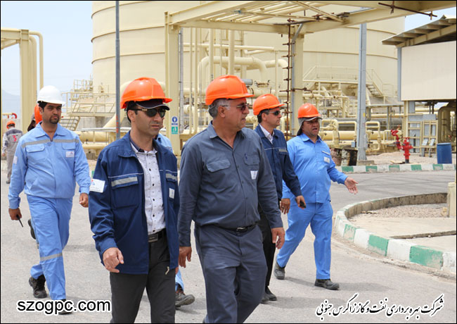بازدید مدیر عامل شرکت بهره برداری نفت و گاز زاگرس جنوبی از منطقه عملیاتی سروستان و سعادت آباد 13