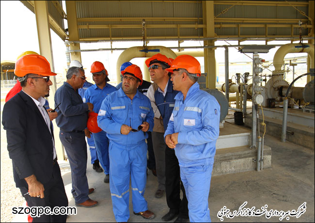 بازدید مدیر عامل شرکت بهره برداری نفت و گاز زاگرس جنوبی از منطقه عملیاتی سروستان و سعادت آباد 14