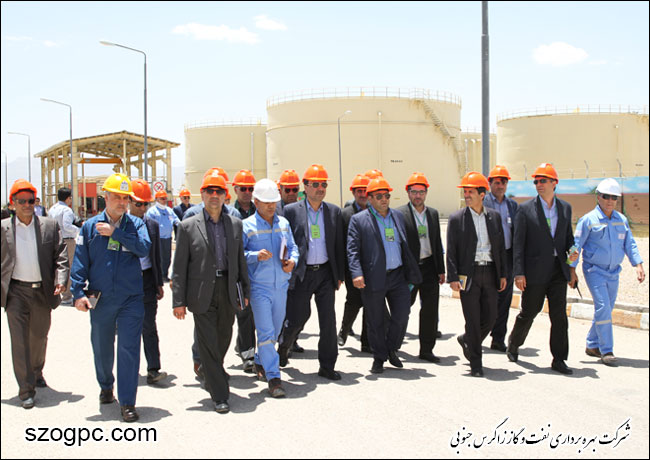 بازدید مدیر عامل شرکت نفت مناطق مرکزی ایران از ستاد و منطقه عملیاتی سروستان و سعادت آباد 1