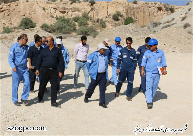 بازدید مدیرعامل شرکت بهره برداری نفت و گاز زاگرس جنوبی از مناطق عملیاتی نار و کنگان و پارسیان 3