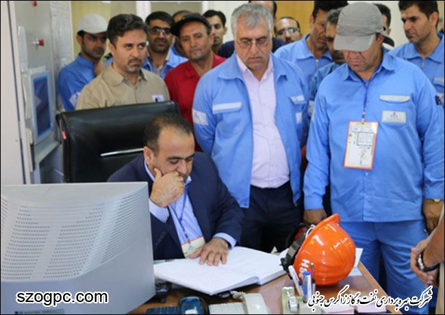 بازدید مدیرعامل شرکت بهره برداری نفت و گاز زاگرس جنوبی از مناطق عملیاتی نار و کنگان و پارسیان 7