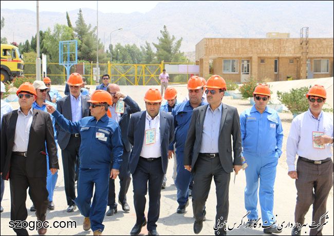 بازدید مهندس حاتمی مدیر عامل شرکت نفت مناطق مرکزی ایران از منطقه عملیاتی آغار و دالان 7