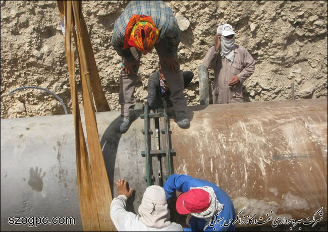 تعمیرات اساسی خط لوله ۴۸ اینچ منطقه عملیاتی نار و کنگان 5