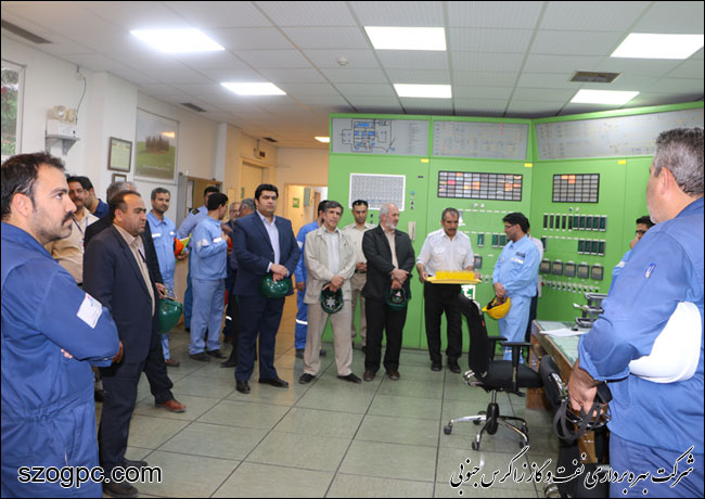 بازدید مدیر عامل شرکت بهره برداری نفت و گاز زاگرس جنوبی و بازرسان سازمان بازرسی وزارت نفت از منطقه عملیاتی آغار و دالان 9