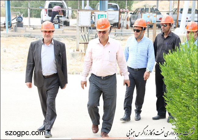 بازدید مدیر منابع انسانی و سرپرست مدیریت عملیات شرکت زاگرس جنوبی از منطقه عملیاتی پارسیان 5