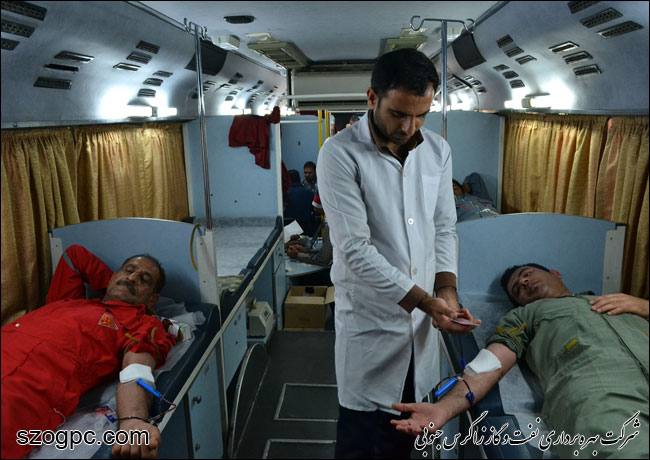 اهدای خون کارکنان منطقه عملیاتی سرخون و گشوی جنوبی 2