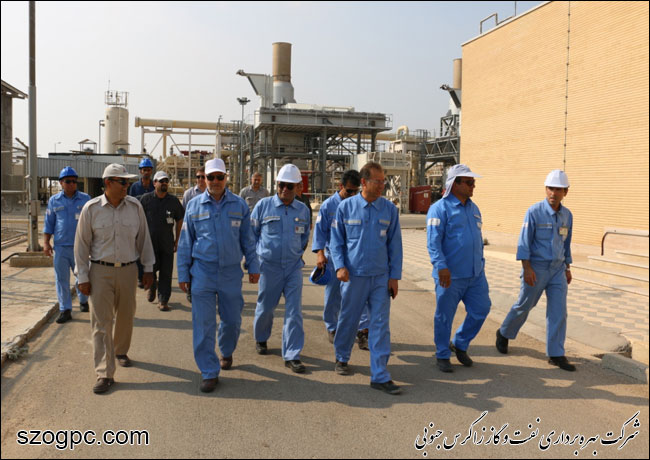 بازدید مدیر عملیات شرکت بهره برداری نفت و گاز زاگرس جنوبی از منطقه عملیاتی نار و کنگان 8