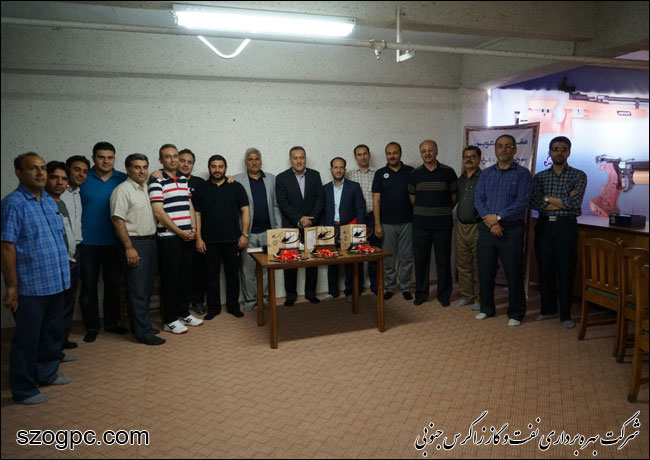 قهرمانی تیم شرکت بهره برداری نفت و گاز زاگرس جنوبی در مسابقات تیر اندازی 9