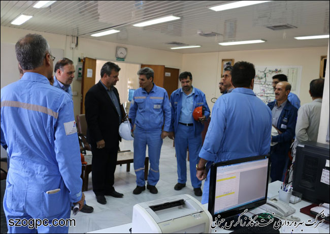 بازدید مدیرعملیات شرکت بهره برداری نفت و گاز زاگرس جنوبی از منطقه عملیاتی پارسیان 1