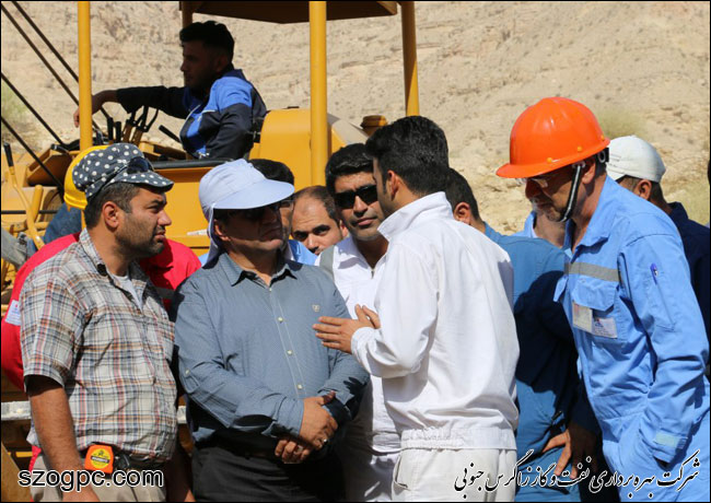 بازدید مدیرعملیات شرکت بهره برداری نفت و گاز زاگرس جنوبی از منطقه عملیاتی پارسیان 7