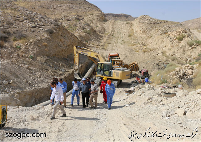 بازدید مدیرعملیات شرکت بهره برداری نفت و گاز زاگرس جنوبی از منطقه عملیاتی پارسیان 9