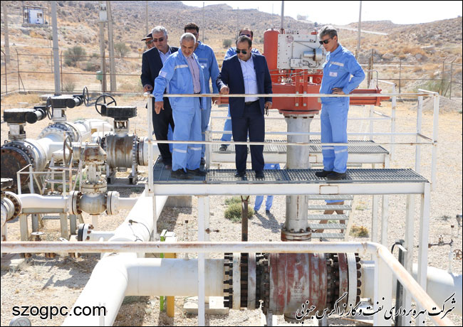 بازدید دکتر غلامحسین منتظری مدیرعامل از منطقه عملیاتی پارسیان شرکت بهره برداری نفت و گاز زاگرس جنوبی 1