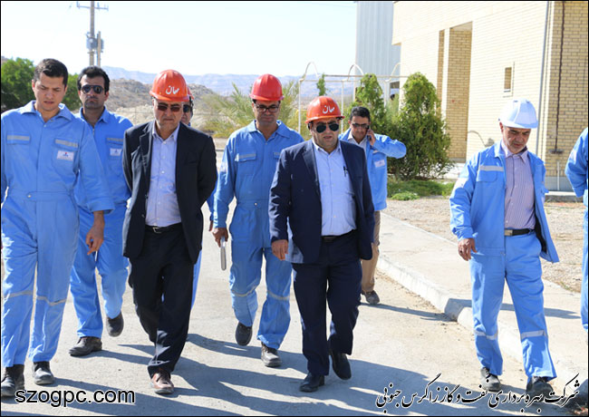 بازدید دکتر غلامحسین منتظری مدیرعامل از منطقه عملیاتی پارسیان شرکت بهره برداری نفت و گاز زاگرس جنوبی 4
