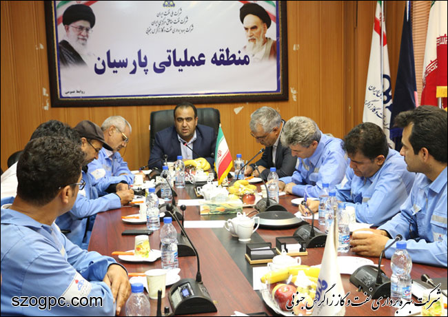 بازدید دکتر غلامحسین منتظری مدیرعامل از منطقه عملیاتی پارسیان شرکت بهره برداری نفت و گاز زاگرس جنوبی 7