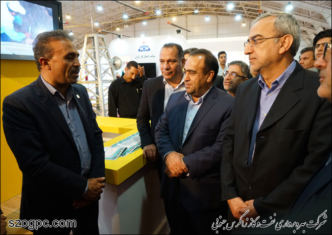 بازدید مهندس حبیب الله بیطرف معاون وزیر نفت در امور مهندسی، پژوهش و فناوری از دوازدهمین نمایشگاه بین المللی و تخصصی صنعت نفت، گاز و پتروشیمی شیراز 6