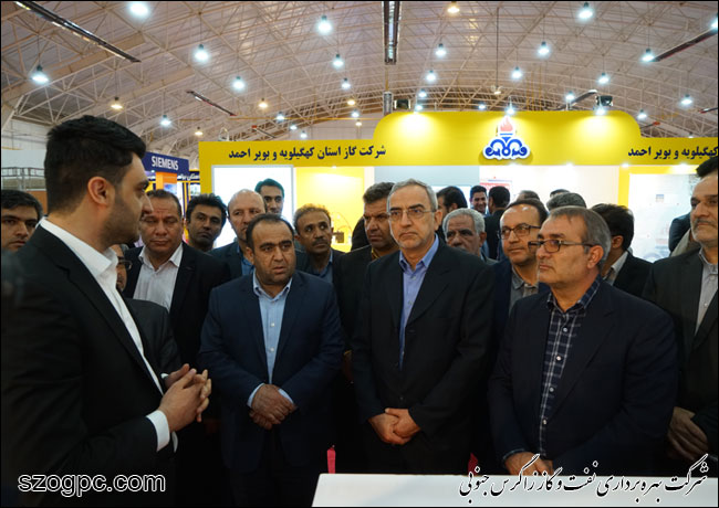 بازدید مهندس حبیب الله بیطرف معاون وزیر نفت در امور مهندسی، پژوهش و فناوری از دوازدهمین نمایشگاه بین المللی و تخصصی صنعت نفت، گاز و پتروشیمی شیراز 9