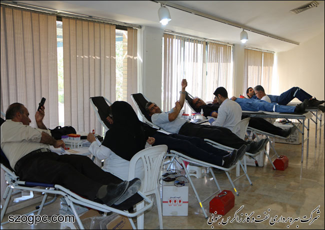اهدای ۱۳۰ هزار سی سی خون توسط کارکنان شرکت بهره برداری نفت و گاز زاگرس جنوبی 1