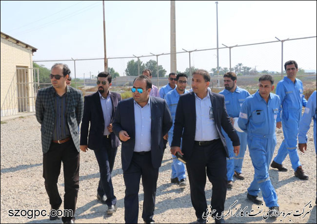 بازدید مدیر عامل شرکت بهره برداری نفت و گاز زاگرس جنوبی از منطقه عملیاتی سرخون و گشوی جنوبی 5