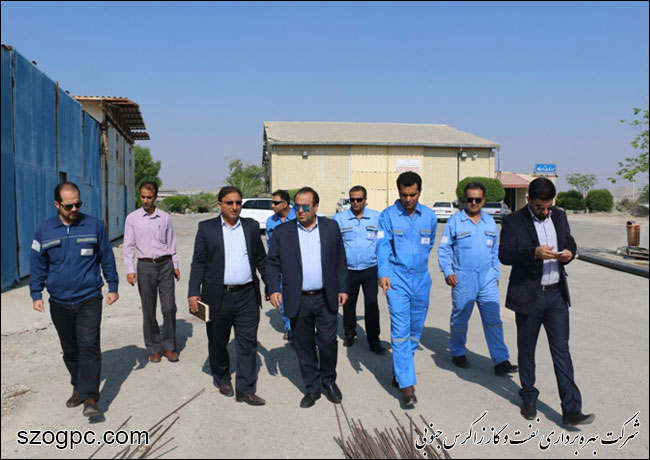 بازدید مدیر عامل شرکت بهره برداری نفت و گاز زاگرس جنوبی از منطقه عملیاتی سرخون و گشوی جنوبی 6