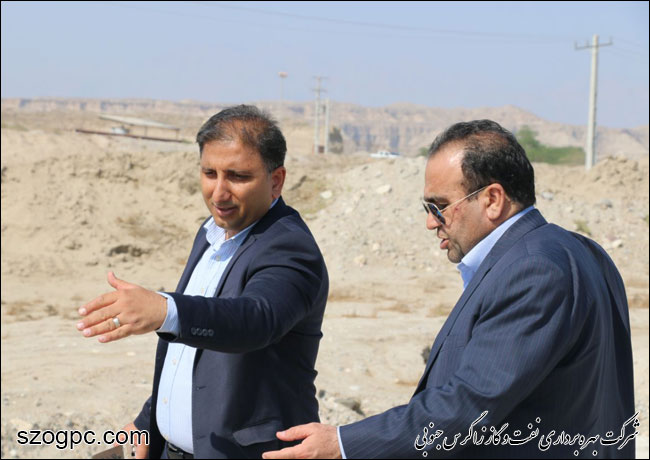 بازدید مدیر عامل شرکت بهره برداری نفت و گاز زاگرس جنوبی از منطقه عملیاتی سرخون و گشوی جنوبی 7