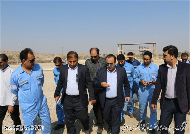 بازدید مدیر عامل شرکت بهره برداری نفت و گاز زاگرس جنوبی از منطقه عملیاتی سرخون و گشوی جنوبی 8