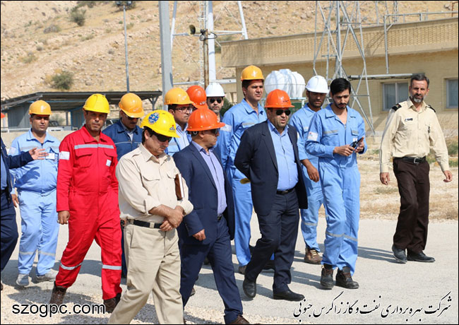 بازدید مدیر عامل شرکت بهره برداری نفت و گاز زاگرس جنوبی از منطقه عملیاتی پارسیان 3