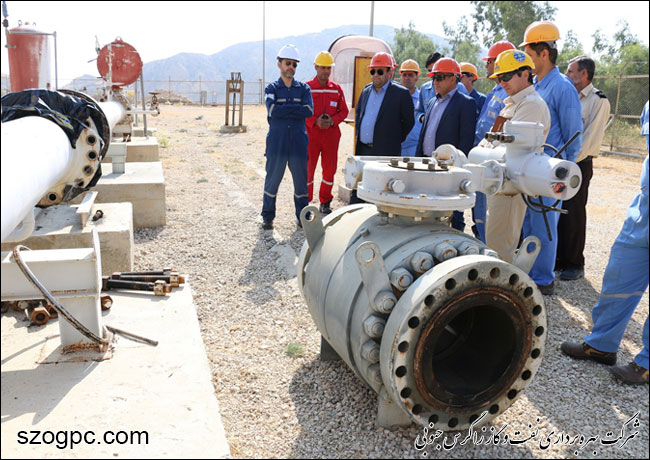 بازدید مدیر عامل شرکت بهره برداری نفت و گاز زاگرس جنوبی از منطقه عملیاتی پارسیان 4