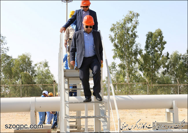 بازدید مدیر عامل شرکت بهره برداری نفت و گاز زاگرس جنوبی از منطقه عملیاتی پارسیان 5