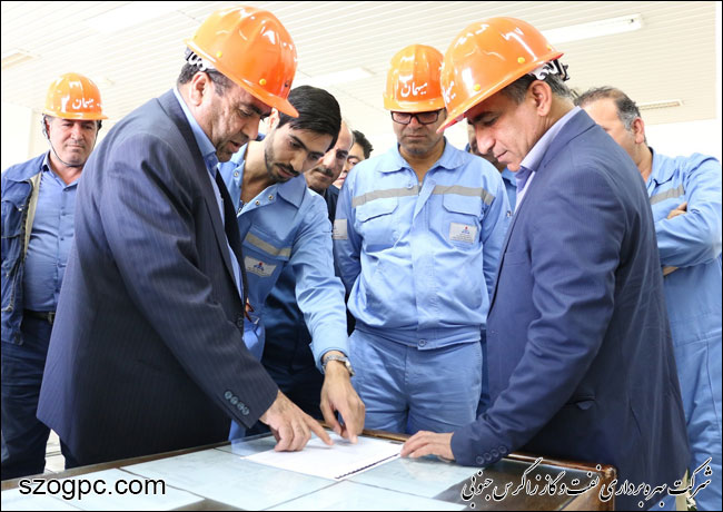 بازدید مدیر عامل شرکت بهره برداری نفت و گاز زاگرس جنوبی از منطقه عملیاتی پارسیان 6