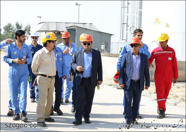 بازدید مدیر عامل شرکت بهره برداری نفت و گاز زاگرس جنوبی از منطقه عملیاتی پارسیان 7