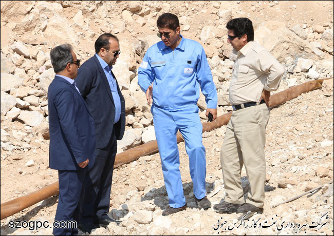 بازدید مدیر عامل شرکت بهره برداری نفت و گاز زاگرس جنوبی از منطقه عملیاتی پارسیان 8