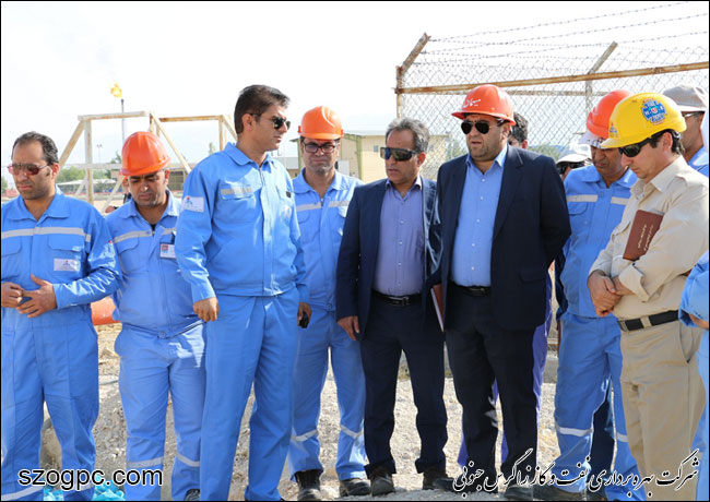 بازدید مدیر عامل شرکت بهره برداری نفت و گاز زاگرس جنوبی از منطقه عملیاتی پارسیان 10