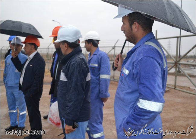 بازدید استادان دانشگاه شیراز از منطقه عملیاتی سروستان و سعادت آباد 3
