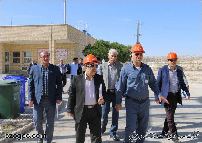 بازدید رئیس روابط کار و مددکاری اجتماعی شرکت ملی نفت از منطقه عملیاتی پارسیان 4