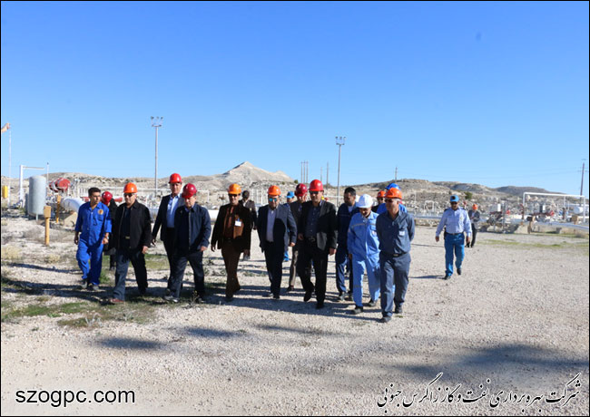 بازدید مدیر عامل شرکت نفت مناطق مرکزی ایران از منطقه عملیاتی پارسیان ( بخش اول )
