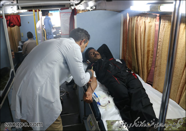 اهدا خون توسط کارکنان سرخون و گشوی جنوبی 5