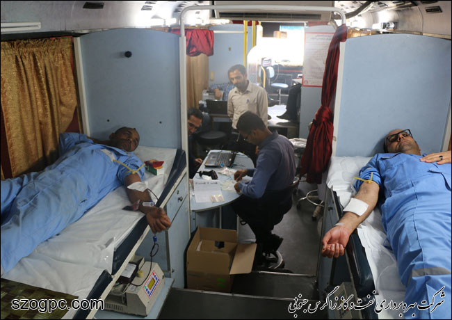 اهدا خون توسط کارکنان سرخون و گشوی جنوبی 6