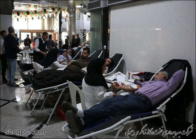 اهداء ۳۵ هزار سی سی خون توسط کارکنان نفت و گاز زاگرس جنوبی 1