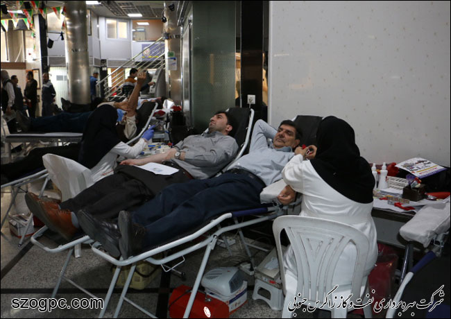 اهداء ۳۵ هزار سی سی خون توسط کارکنان نفت و گاز زاگرس جنوبی 5