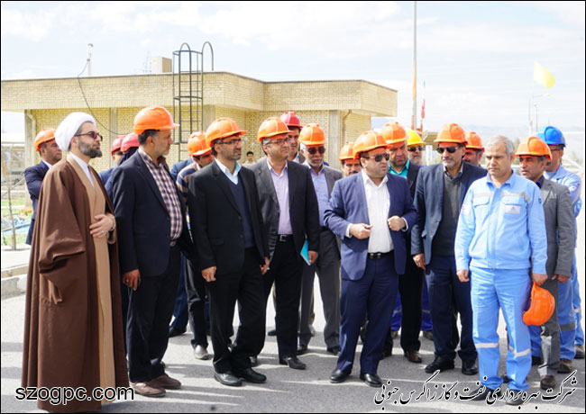 بازدید مدیرعامل شرکت صنایع الکترونیک شیراز از منطقه عملیاتی سروستان و سعات آباد 1