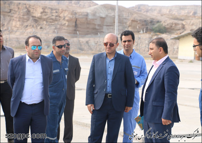 بازدید مدیرعامل شرکت  نفت و گاز زاگرس جنوبی از منطقه علیاتی سرخون و گشوی جنوبی 3